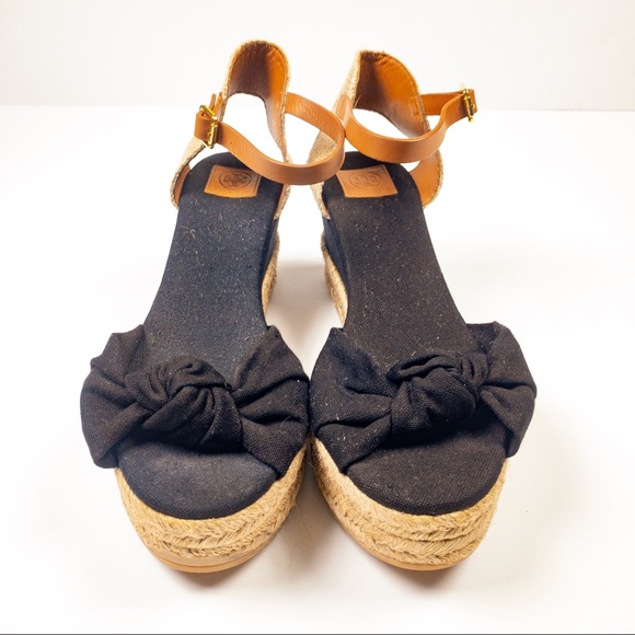 Tory Burch Platform Espadrilles Navy Light brown - Picture 3 of 8